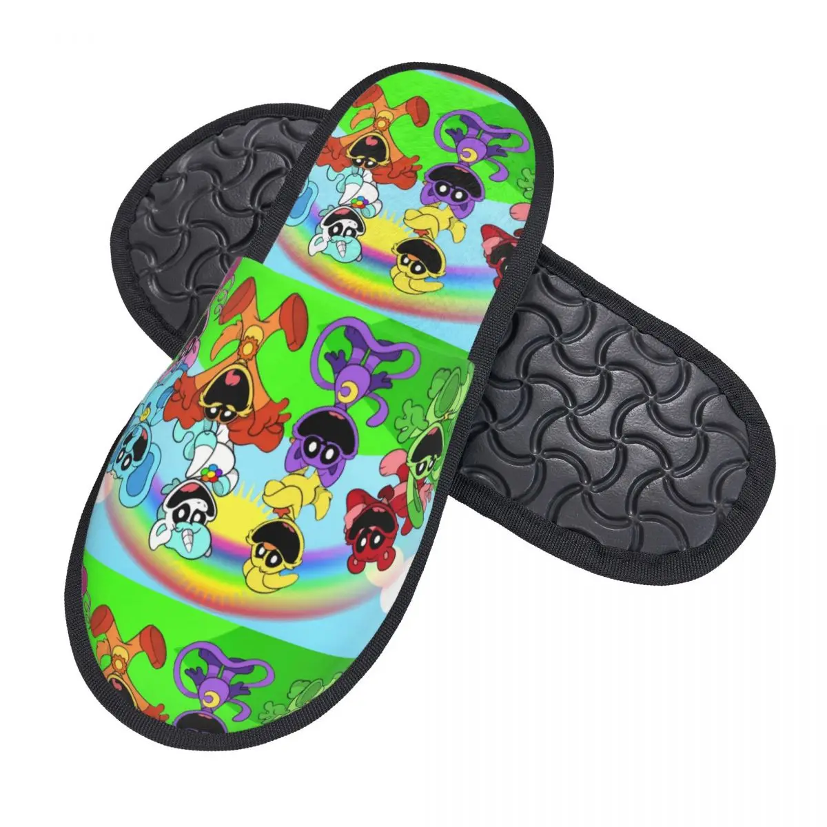 Custom Smilings Critters Game Cartoon Comfy Scuff With Memory Foam Slippers Women Spa House Shoes