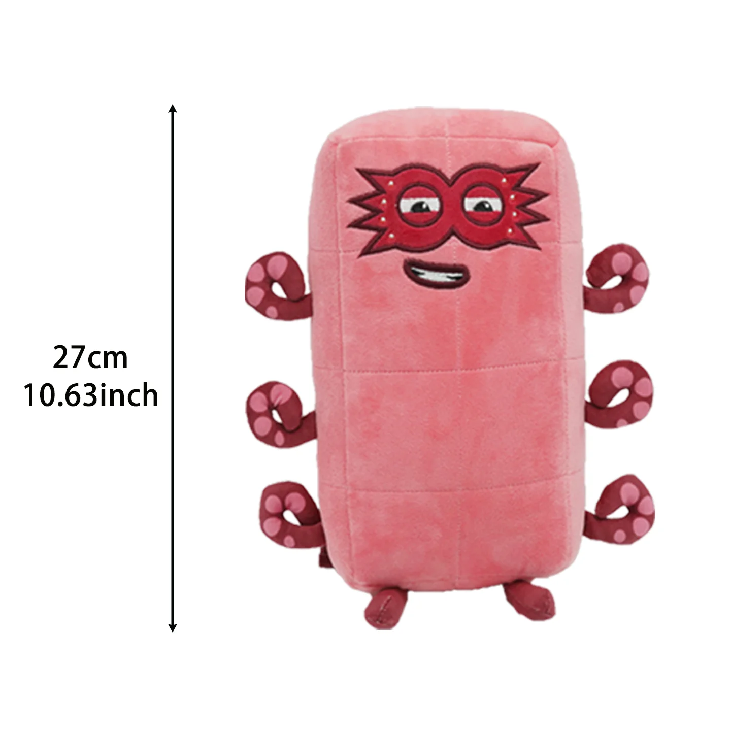 YanQing Cartoon Number Eight Plush Toy Cute Number Stuffed Doll Educational Math Learning Plushie Toy Children's Day Gift