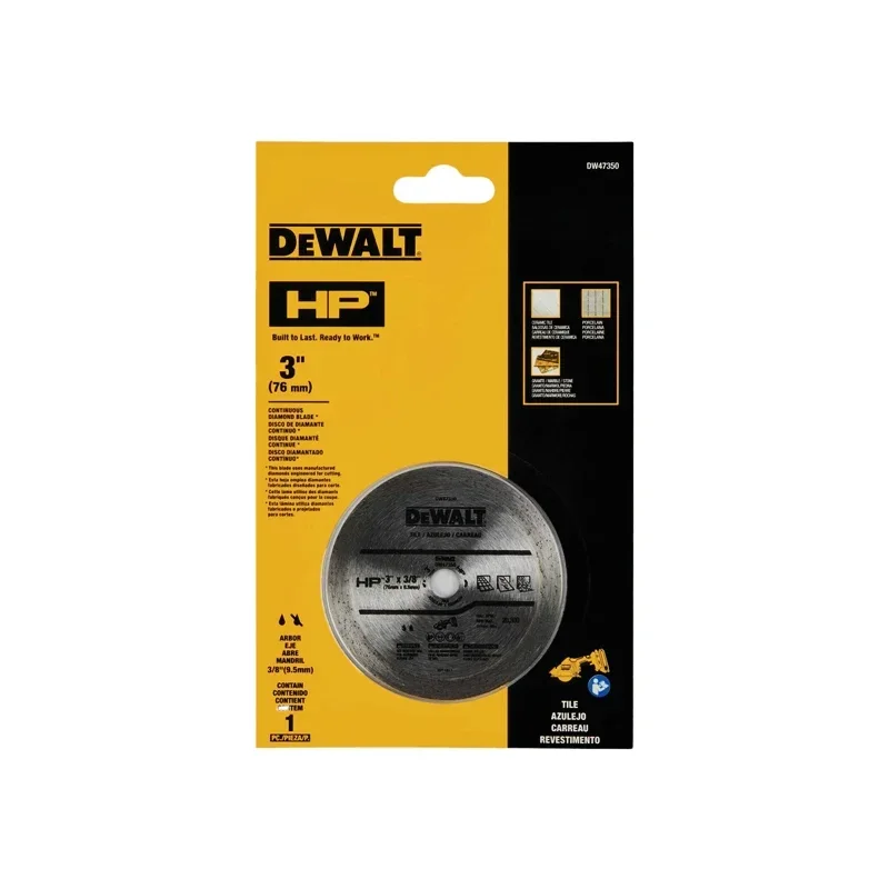 DEWALT DT20590-QZ 76MM Multi Material Blade DT20591-QZ Diamond Tile Blade DT20592-QZ Steel Cutting Blade 3PK For DCS438