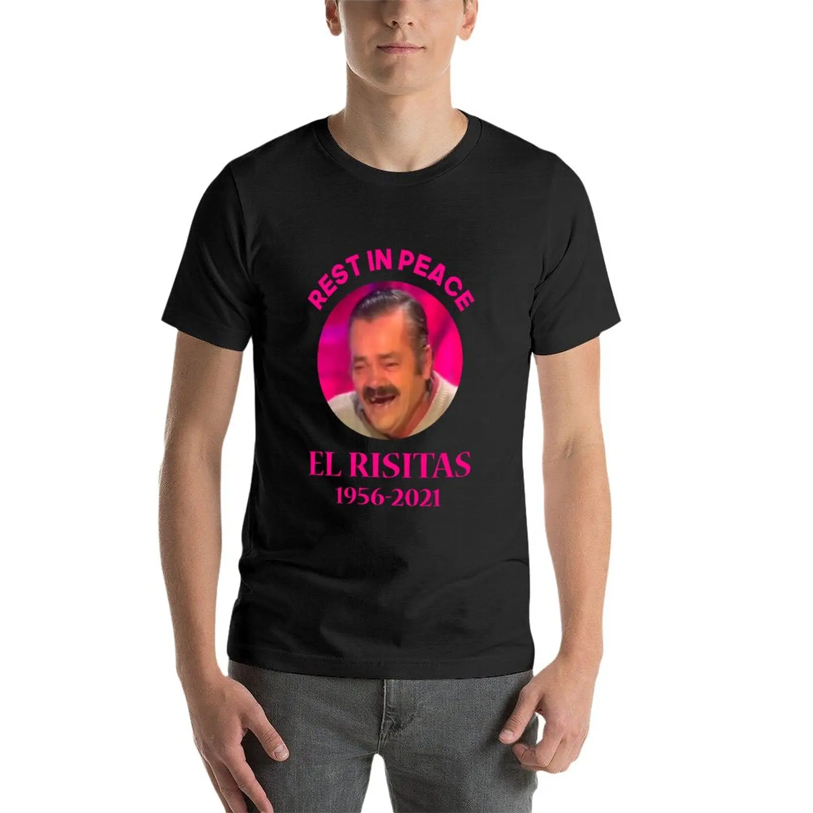 New El Risitas, juan joya borja, Rip Risitas 2021 T-Shirt aesthetic clothes funny t shirt men graphic t shirts