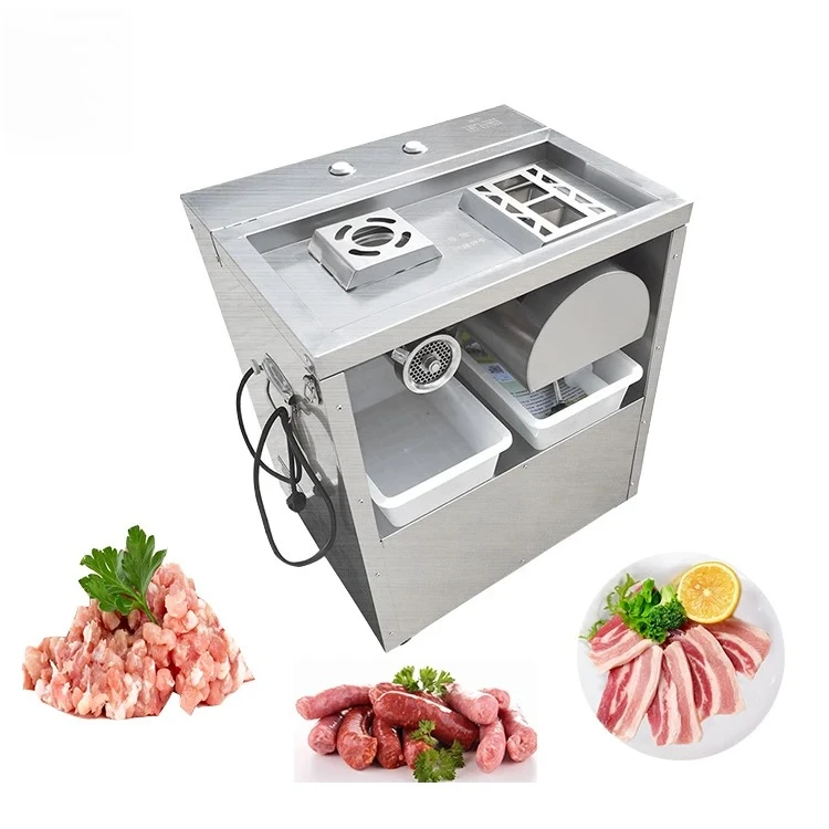 

Multifunctional Fresh Meat Shredder Automatic Sausage Meat Processing Machine Bacon Meat Slicer Machine