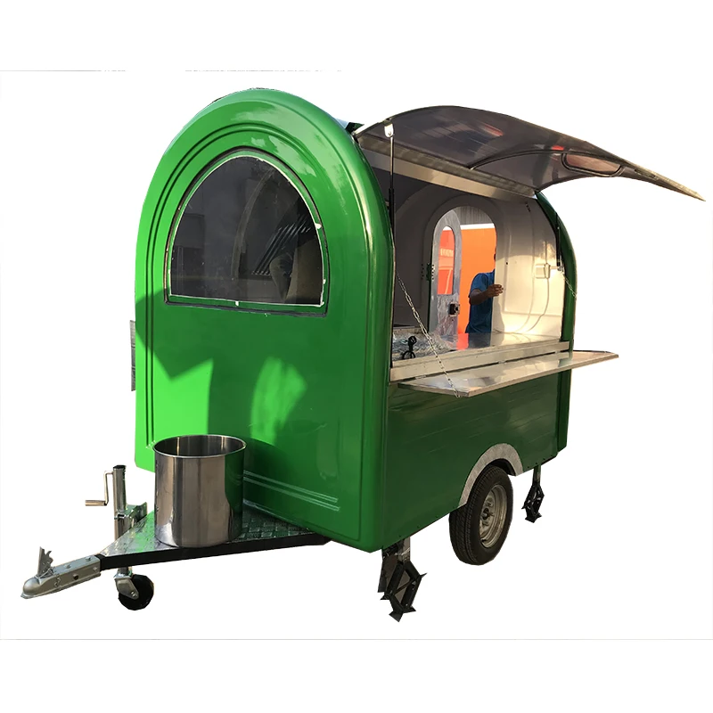 Mobile Food Cart Ice Cream Food Van Trailer for Snack Mini Street Food Car Kitchen Equipment Customized