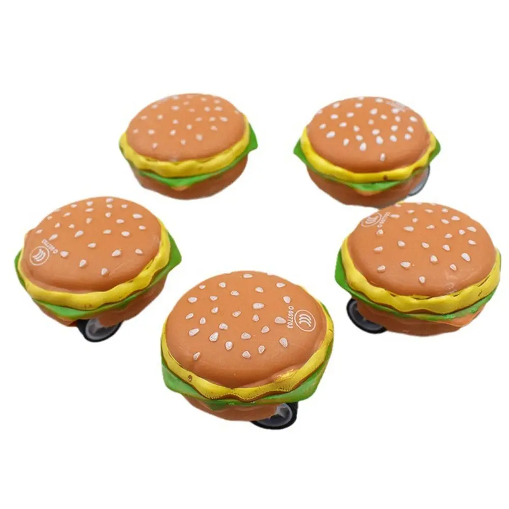 Prezent na Boże Narodzenie Mini Burger Pull Back Car Cartoon Plastic 3D Hamburg Cars Cute Children Pull-back Truck Birthday Party