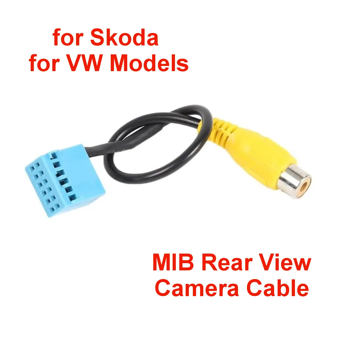 12Pin Car Rear View Camera RVC MIB RCA Adapter Cable for VW Golf VI Jetta 5 6 MK5 MK6 Touran Tiguan with RCD330 RCD330G