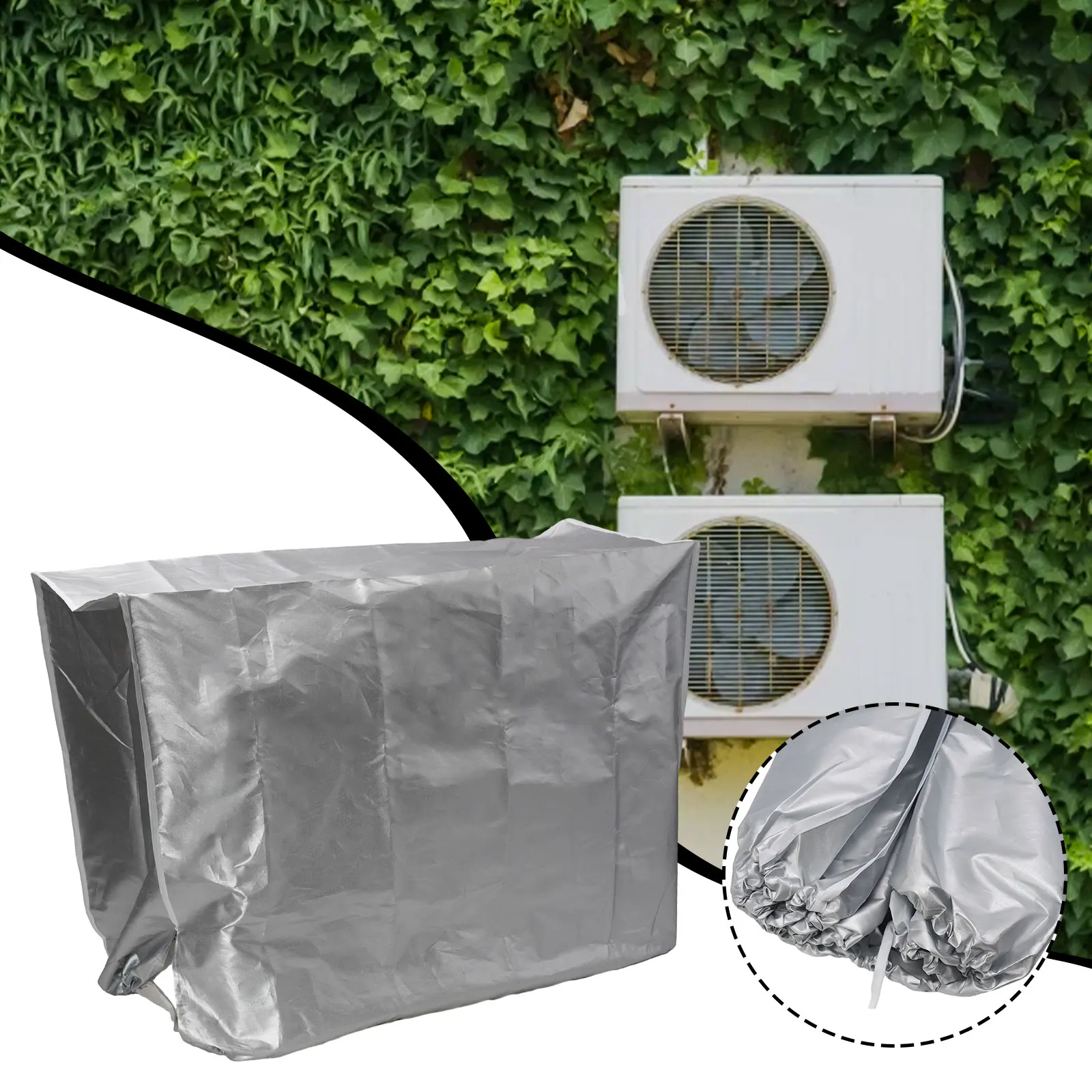 Practical Dust Cover Sunscreen Cover Outdoor 1pcs Air Conditioner Dustproof Cover Outer Machine Cover Polyester