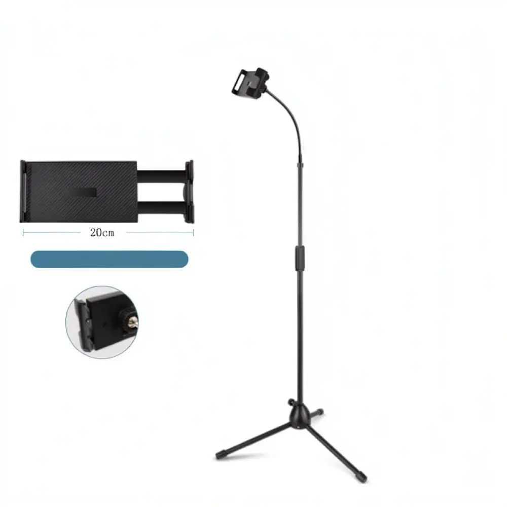 Stable Floor Microphone Stand Tripod Adjustable Boom Arm Mount Ideal For Professional Recording Podcasting Live Stream