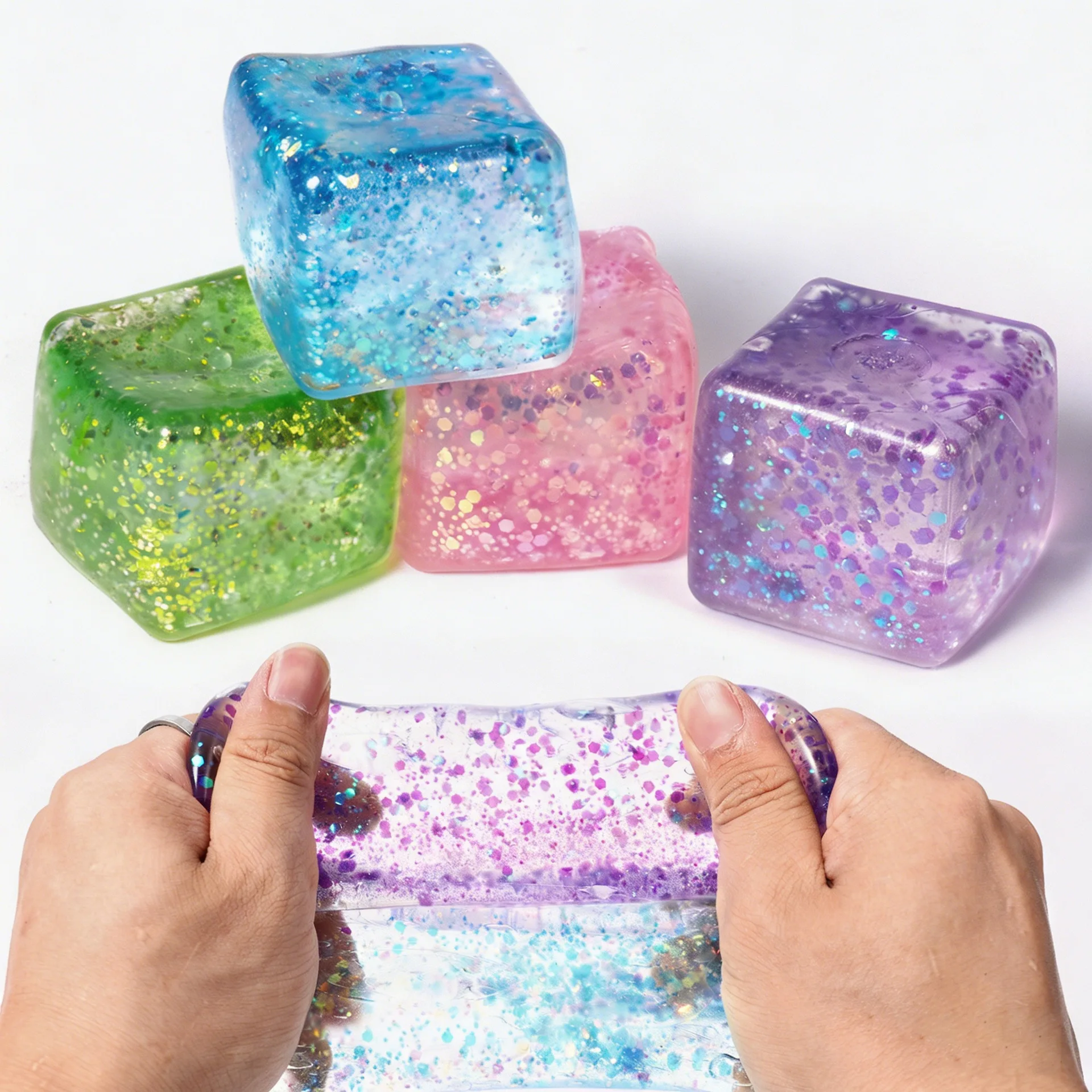 5/10PCS Stretchable ice cubes, kneading and relaxing toys, high-quality ice cubes, stress relieving tools, squeezing and venting