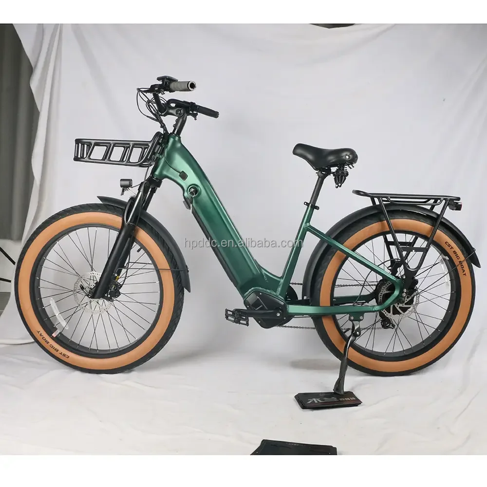 Factory Wholesale Warehouse Ebike 26 '' Aluminum 1000w 48V E Mountain Bike Fat Tires Step Through Bicycle