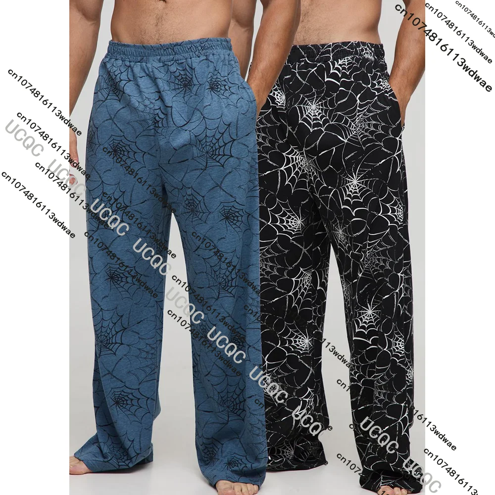 

New Men's Halloween Spider Printed Pants Sports Casual Comfortable Pajama Pants 3D Christmas Special Breathable Loose Sweatpants