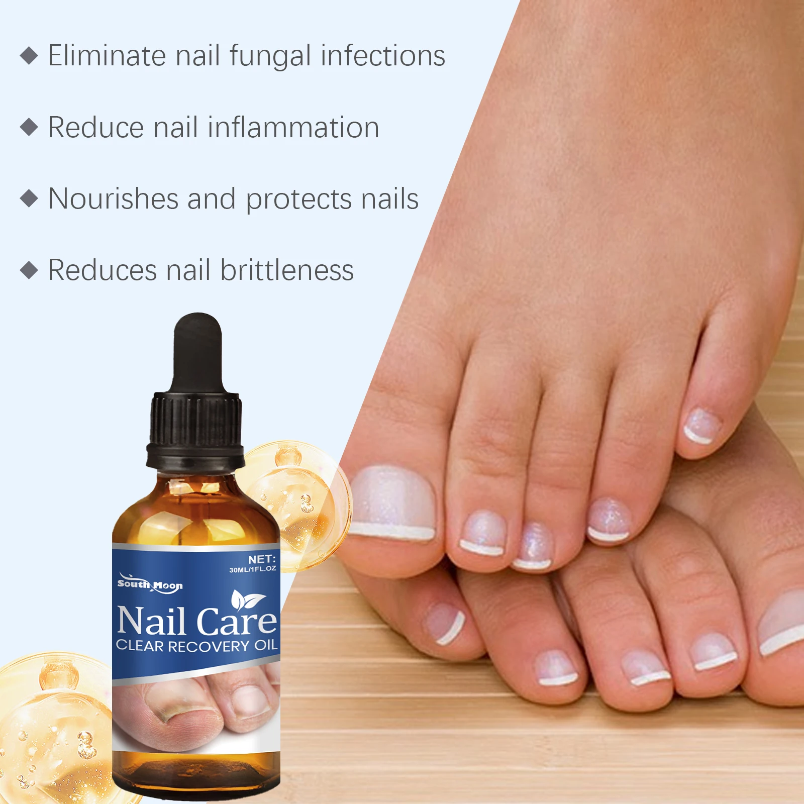 Nail Fungal Treatment Essence Oil Foot Toe Nail Fungus Removal Serum 7 Days Repair Onychomycosi Anti Infection Nail Care Product