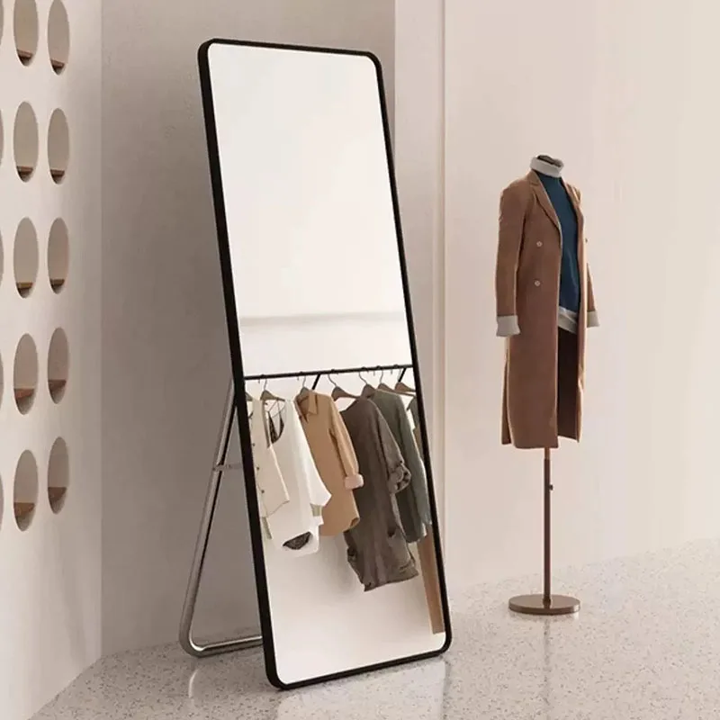Standing Full Body Mirror Decoration Long Aesthetic Floor Nordic Makeup Mirror Funky Modern Spiegel Wand Living Room Decorations