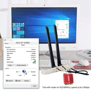 FENVI Wi-Fi 6E AX210 Kartu Tri Band 2.4 G / 5GHz / 6GHz untuk Bluetooth 5.3 802.11 AX M. 2 Kit Desktop Kartu WiFi Nirkabel untuk Menang 10/11 12 wifi m2 penjualan terbaik - №