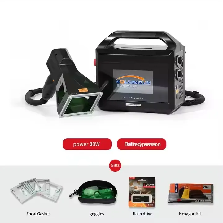

20w 30w 50w Mini Portable Handheld Laser Marker Engraver Etching Small Desktop Engraving Marking Machine