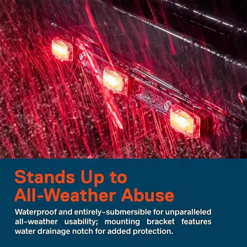 Luci posteriori a LED per coda freno per auto impermeabili Luci posteriori di segnalazione laterale per camioncino Rimorchio RV 12V Accessori automobilistici