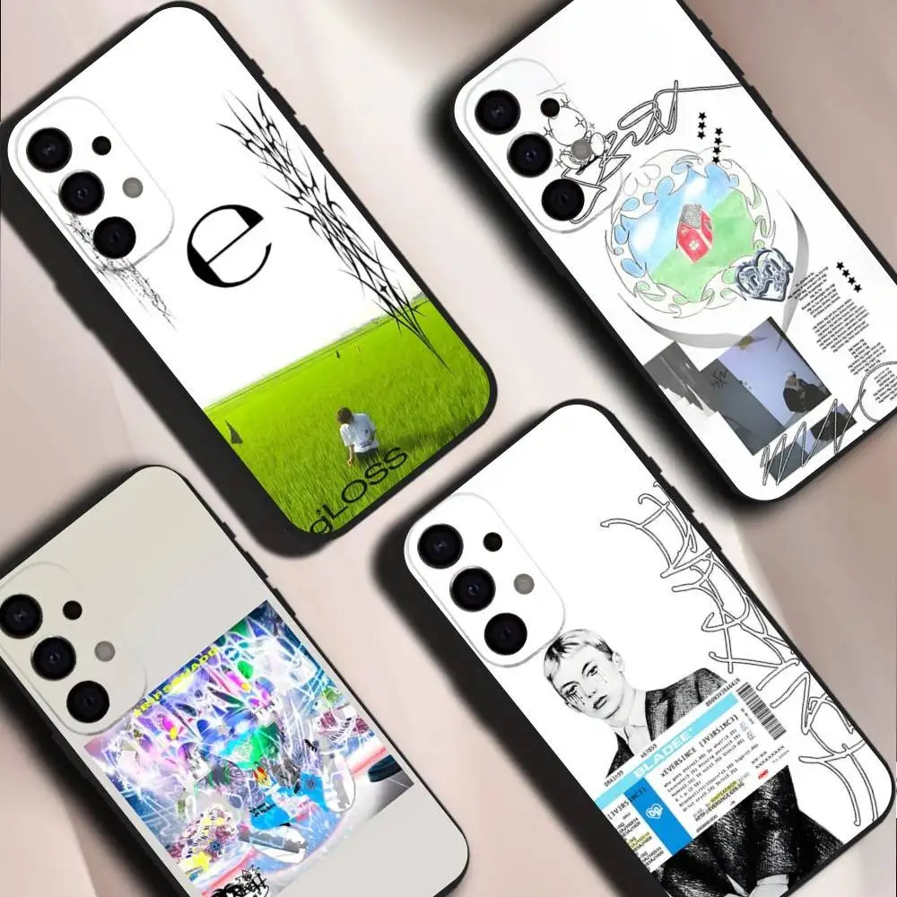 

Singer Bladee 333 Albums Phone Case For Samsung S26,S25,S24,21,22,23,30,Ultra,20,Plus,Note,10,9,Black soft silicone case