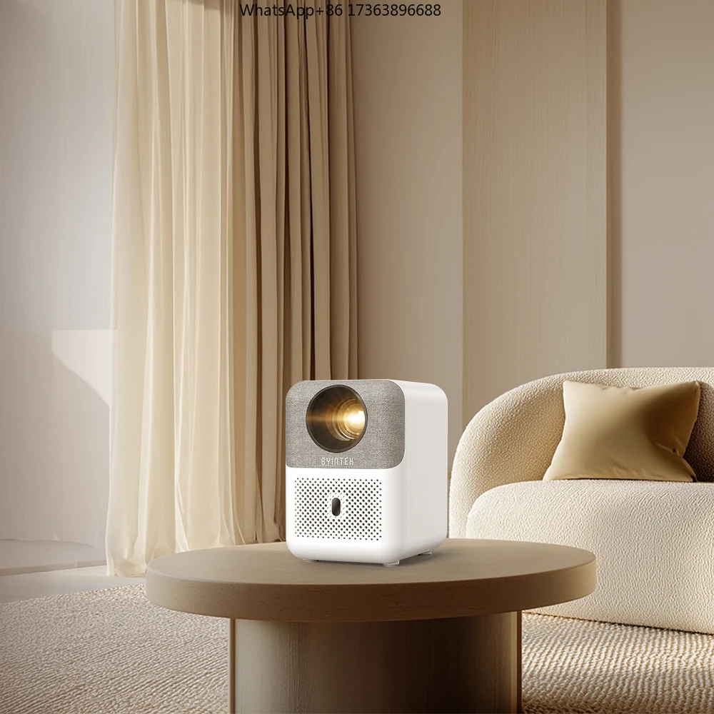 BYINTEK LOVE U4 Dust-Proof Smart WIFI 3D LCD Video Android LED Home Theater 4k Projectors with Fabric Art 1080P Smart Mini