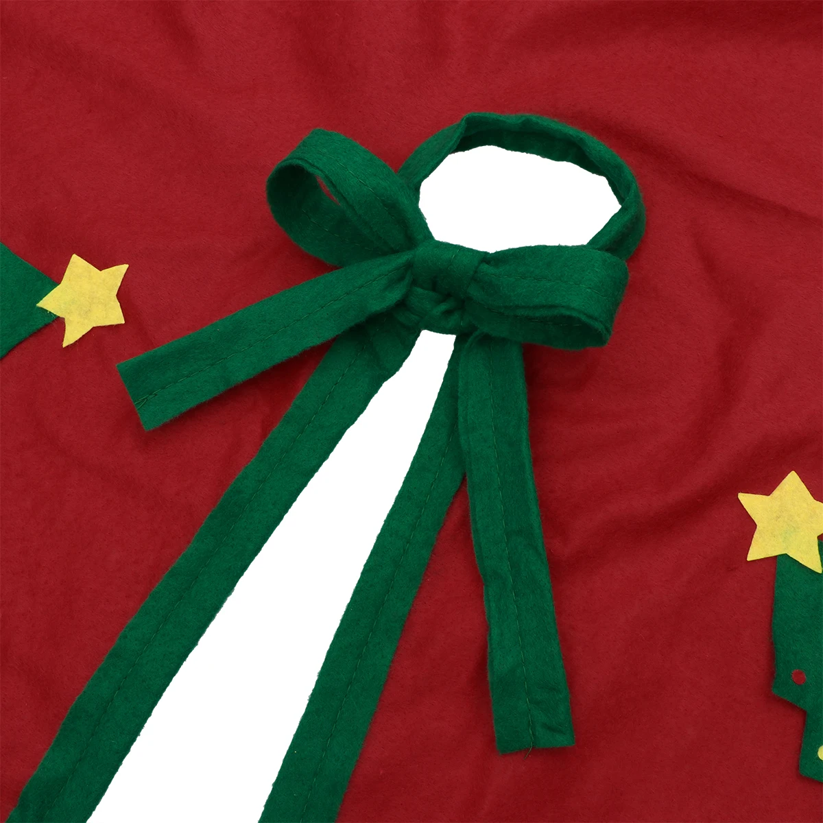 

86 Cm Christmas Tree Apron Xmas Skirt Red Folding Felt Decorations Pattern Large