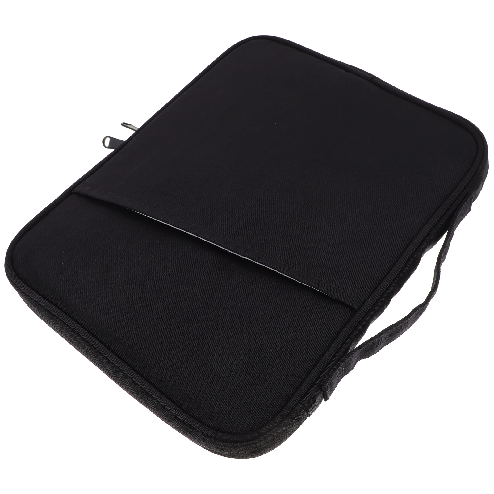 

Portable Tablet Carrying Case Black Nylon Rectangular Simple Design Business Workers Students Travel Case For Laptop Computer