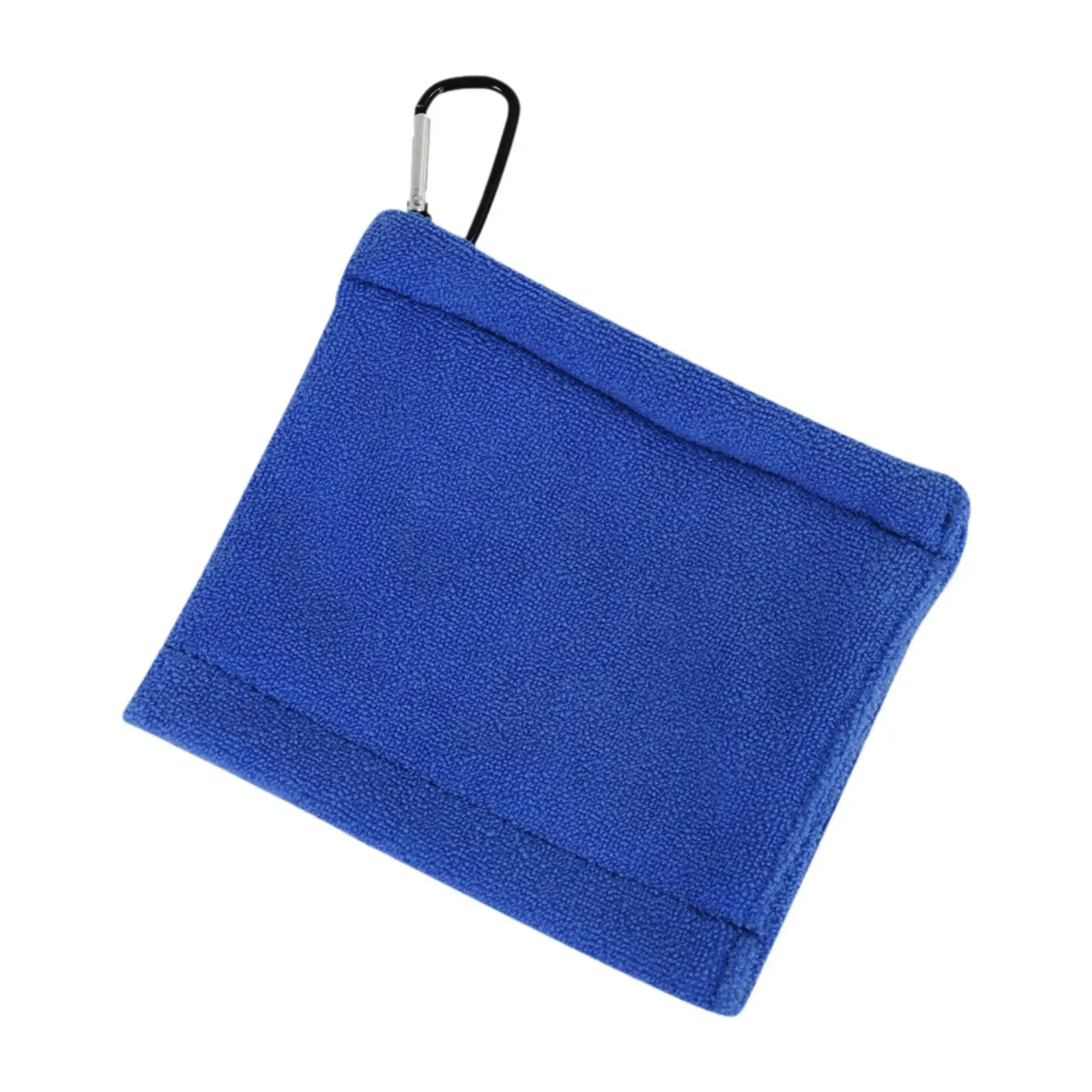 Golf Towel with Carabiner Small Quick Drying Lightweight Comfortable Portable Microfiber Golf Ball Cleaner Towel Golf Accessory