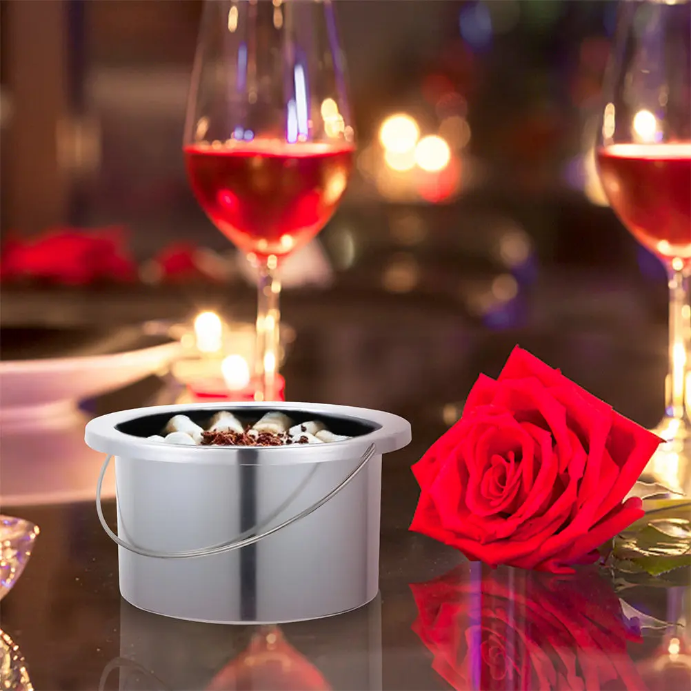 2Pcs Wax Melting Accessory High Grade Aluminum Wax Heater Pot Simple Structure Safe Use for Hair Removal Waxing Service