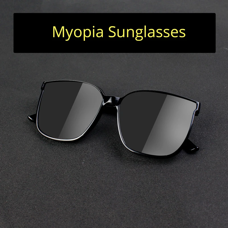 

Finished Myopia Sunglasses Polarized Men Women Shades Big Frame Sun Glasses With Diopters -0.50-4.00-4.50-5.00-5.50-6.00