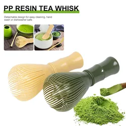 Traditional Matcha Whisk Reusable Resin Matcha Whisk Chasen Dishwasher Safe Matcha Stirrer Matcha Green Tea Powder Preparation