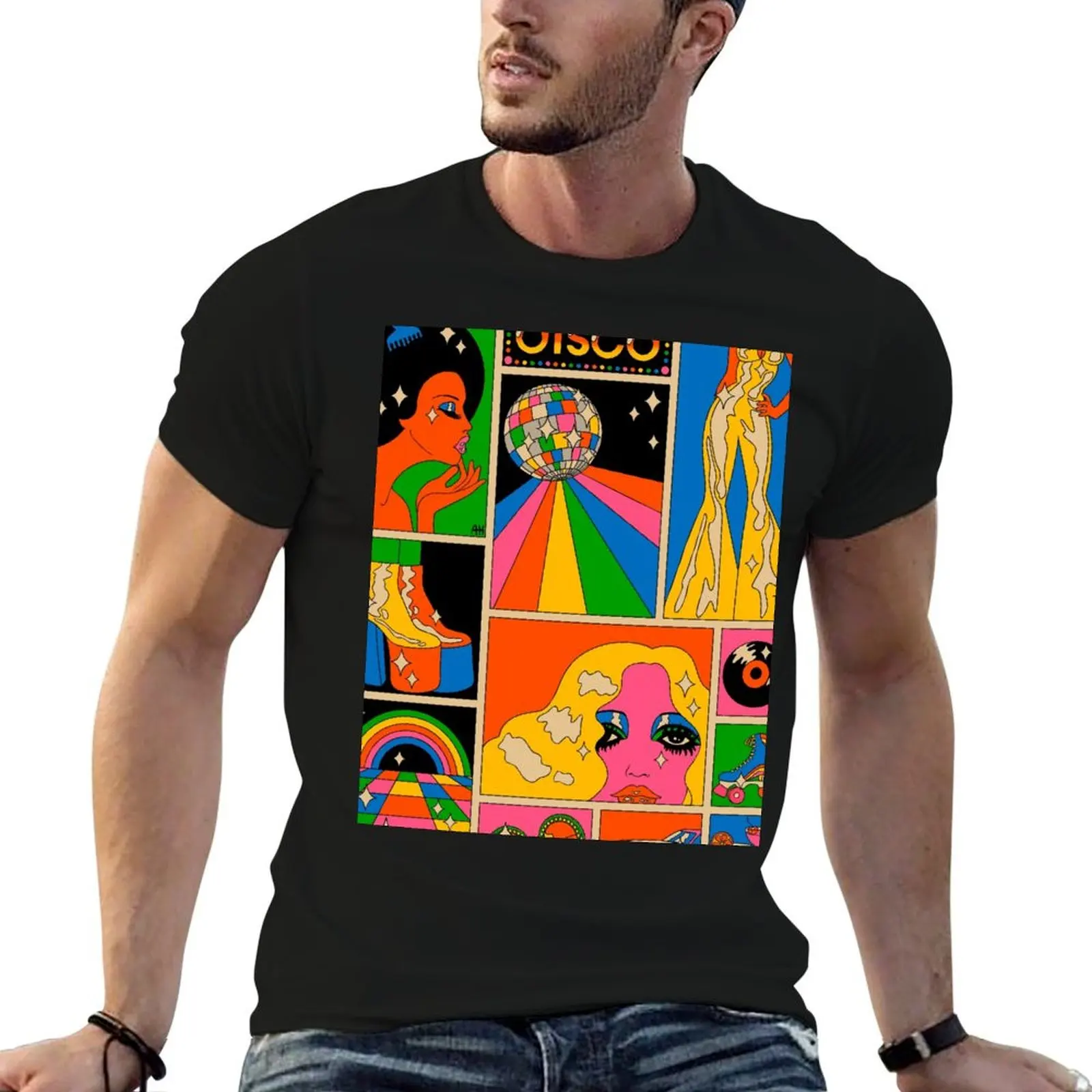 

Disco mood T-Shirt t shirts for man pack cotton funny t shirts man T-Shirt