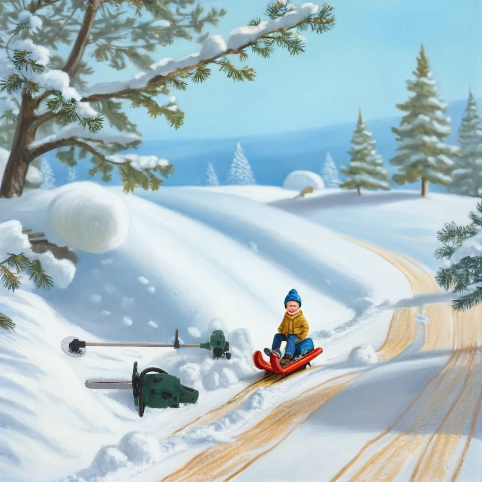 

Набор из 2 миниатюрных бензопил для кукольного домика, сада, ландшафтного дизайна, реалистичный набор инструментов из ПВХ для ролевых игр и творческого рассказывания историй