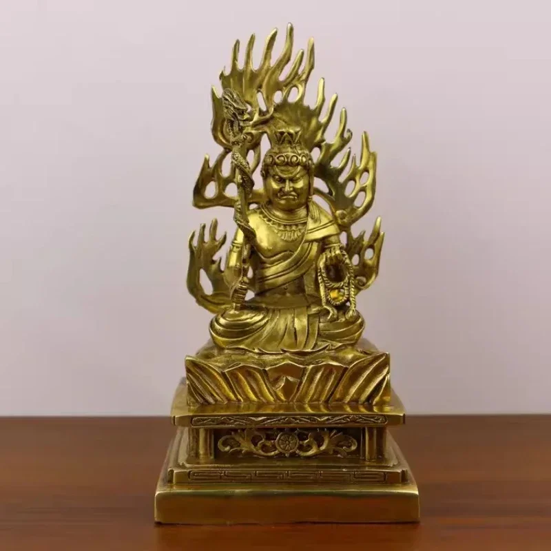 

Feng Shui Copper Attract Wealth Fudomyo Dzong Buddha Statue Home Living Sculptures