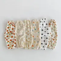 Anti Mosquito Pants For Children Clothing Summer New Style Kids Girl's Floral Trousers Loose Casual Baby Harem Pants 9m-6y 2024