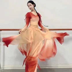 New classical dance costume gauze dress elegant Chinese dance performance Chinese style costume set Hanfu women's clothing