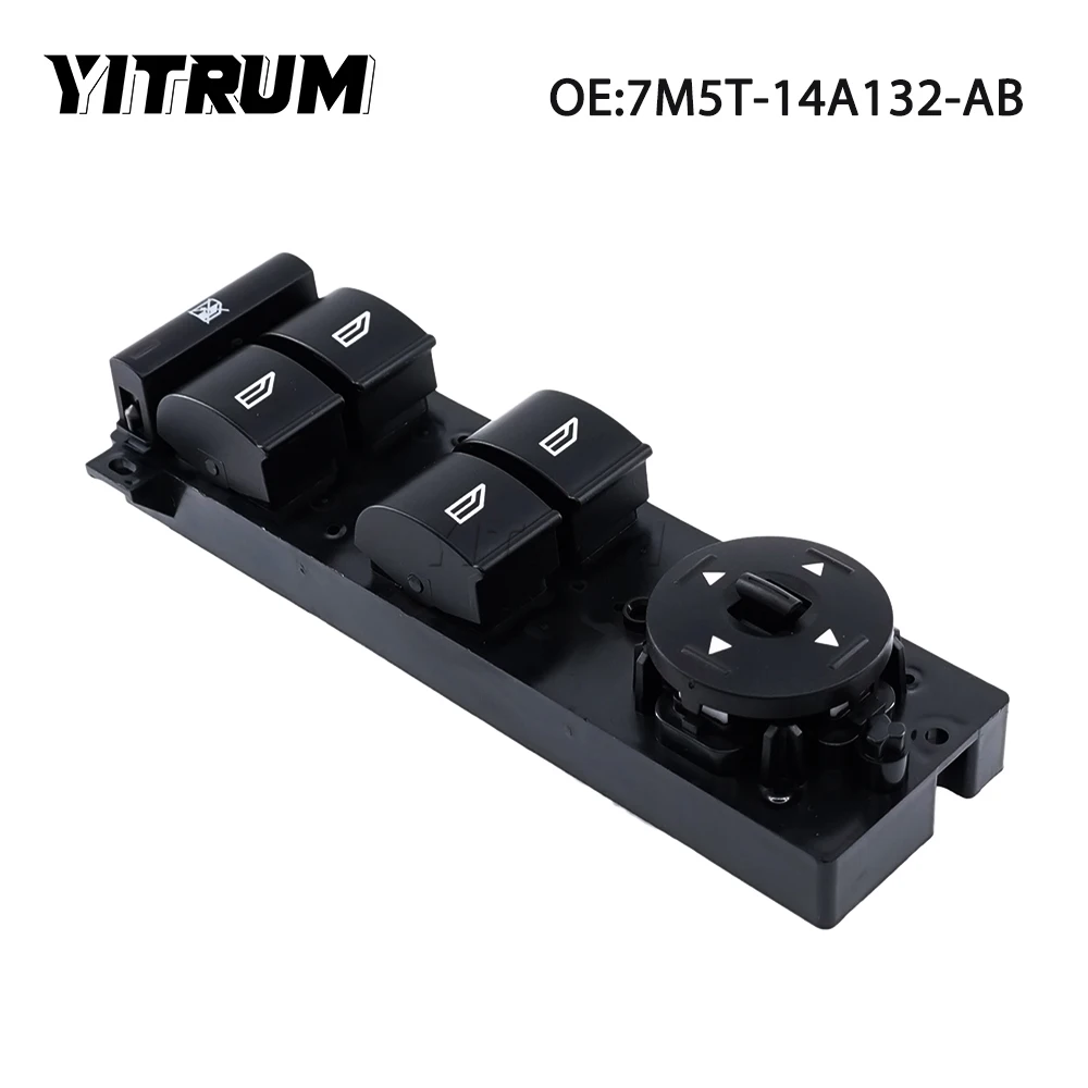 

YITRUM 7M5T-14A132-AB Power Window Lifter Control Switch Button For Ford Focus MK2 Facelift (LV) 2005-2011 C-Max 3 Pins