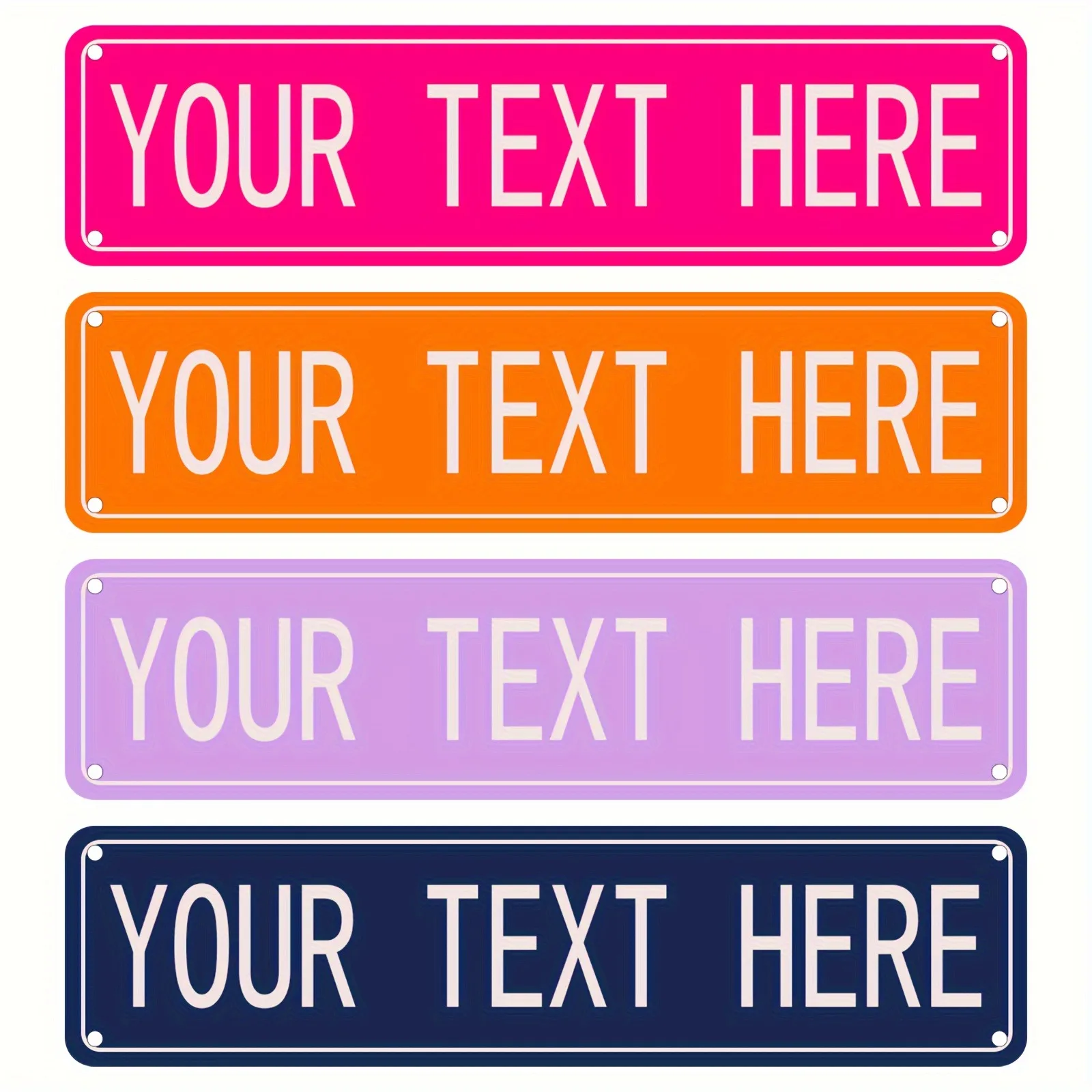 Personalized Custom Aluminum Street Sign Create Your Own Name/Text Plaque Durable Decor for Indoor Outdoor Use