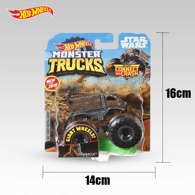 Original Hot Wheels Monster Trucks Car Model Giant Wheels MEGA WREX Diecast 1/64 Vehicle Kid Boy Toys for Cildren Birthday Gift