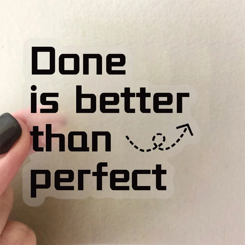 50PCS English Inspirational Short Sentences Graffiti Stickers Decoration Handbooks Notebook Envelope PET Waterproof Decals Toys