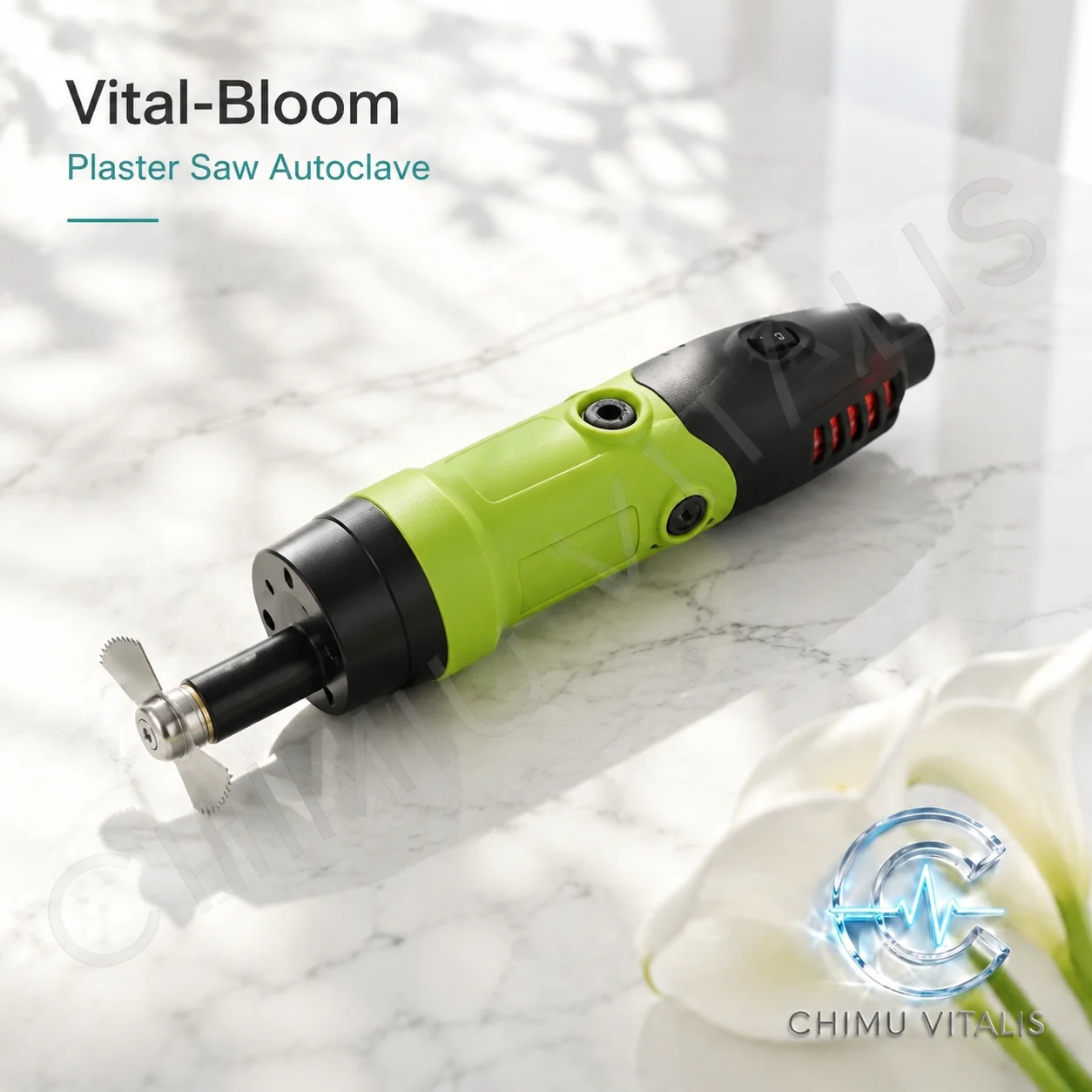 【CHIMU VITALIS】Electric Plaster Saw with 3 Blades, 110V/220V Corded Power Tool