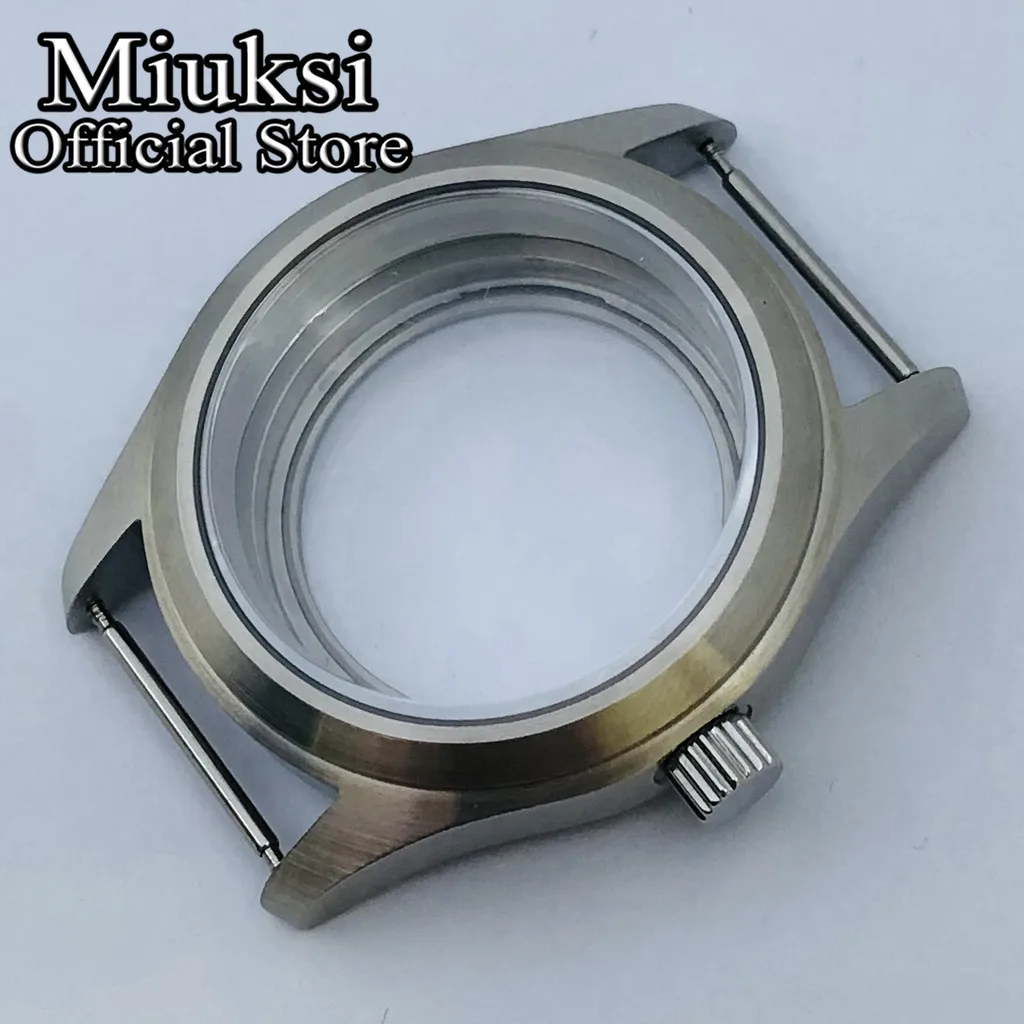 Miuksi 36mm/39mm silver black copper sterile watch case sapphire glass fit NH35 NH36 NH34 NH38 NH70 NH72 ETA2824 PT5000 movement