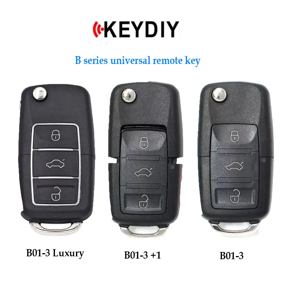 5pc Keydiy Flip Remote for VW Style 2/3 Buttons Car Remote Key for KD900 KD-x2 KD Mini Accessories KD B01-3+1,B01-3,B01-3 Luxury
