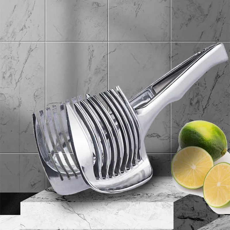Lemon Slicer Multifunctional Fruit Splitter with Handle, Tomato Slicer Household Fruit Cutter Tool