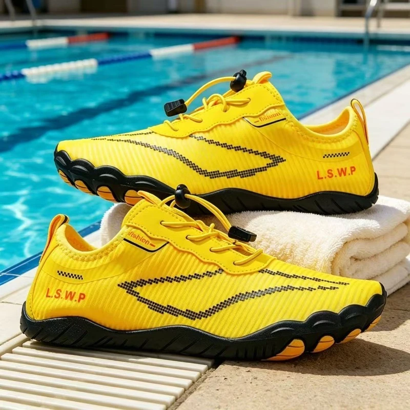 

Men's Fashionable Sports Outdoor Water Shoes, Summer Breathable Quick-Drying Water Shoes, Amphibious Hiking Shoes,