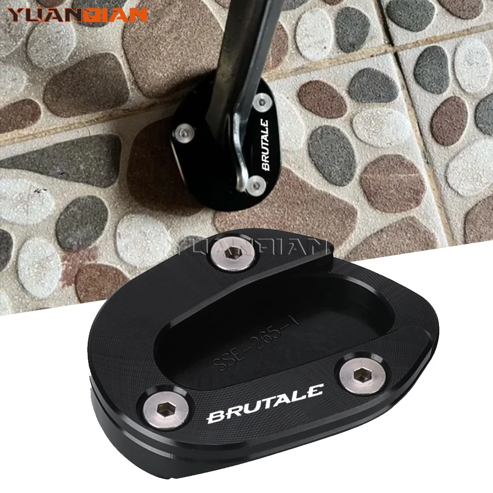 

For MV Agusta Brutale 800RR 2018 2019 2020 2021 2022 2023 Motorcycle Aluminum Accessories Kickstand Side Stand Extension Pad