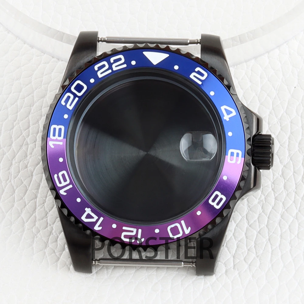 

Black 40mm NH35 Case Sapphire Glass Solid 316L Stainless Steel for SUB GMT Yacht-Master NH34 NH35 NH NH38 Movement Watch Case