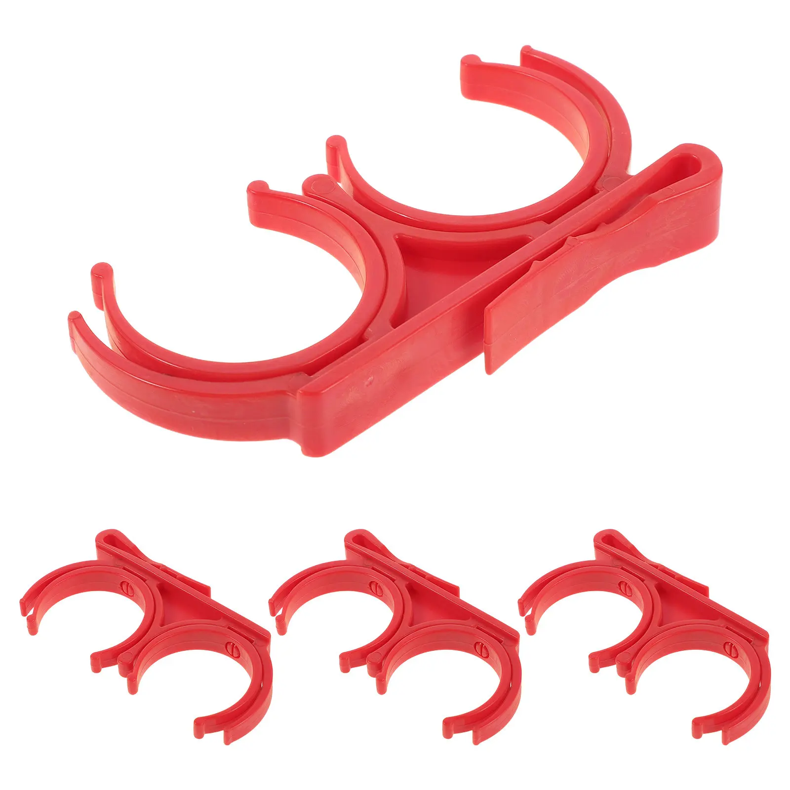 4Pcs Golf Ball Holder Clip Plastic Rotatable Folding Dual Ball Grabber Golf Bag Accessory Portable Pickup Organizer