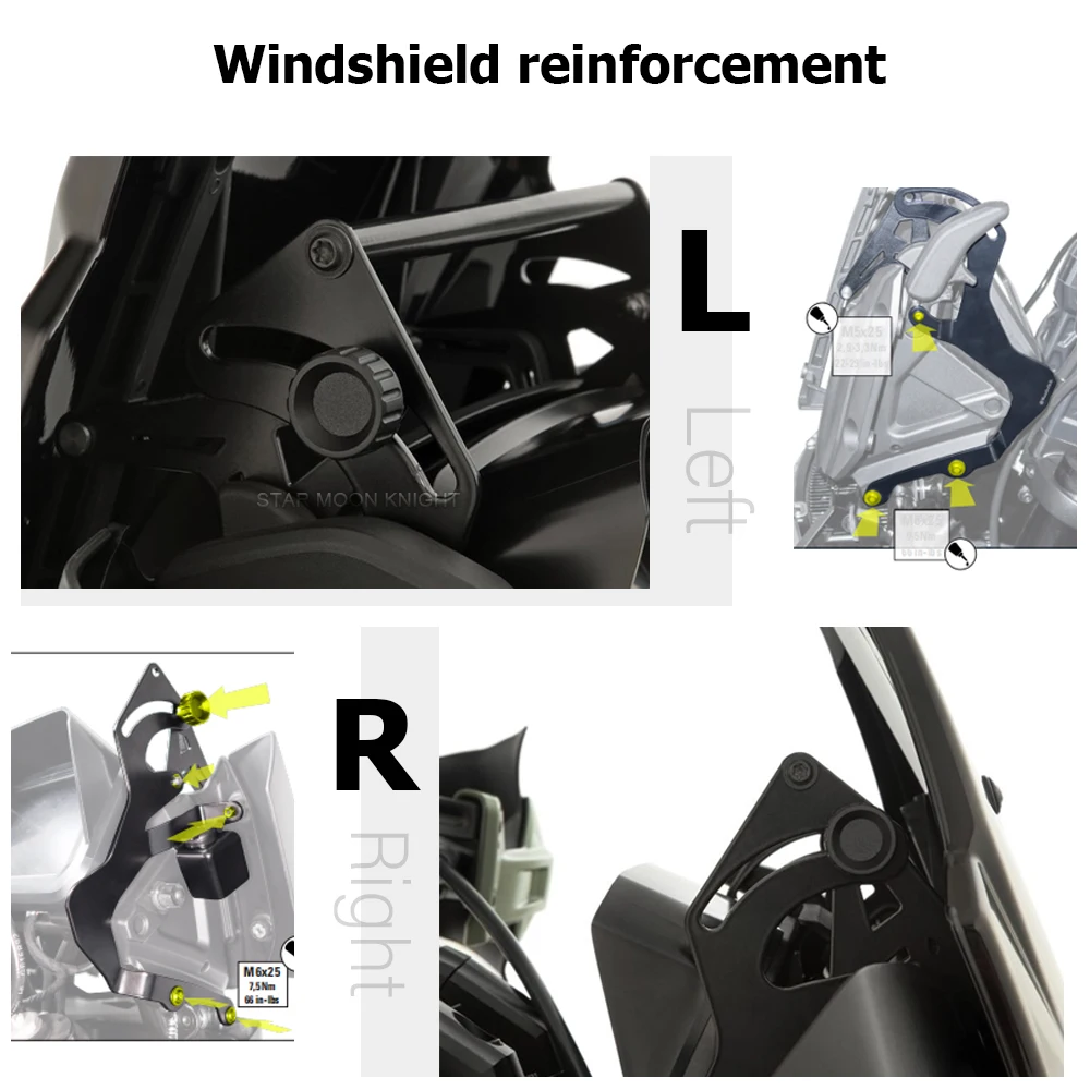 For Pan America 1250 Special RA1250 Motorcycle Accessories Windshield Reinforcement Navigation Bracket Charging Phone Holder