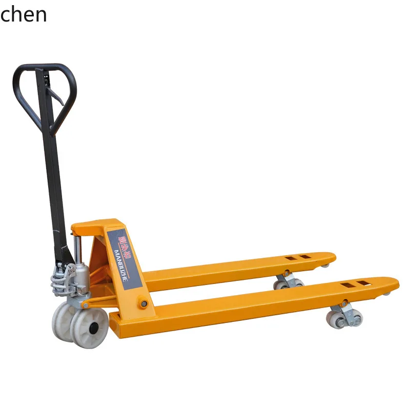 T Manual Hydraulic Hand Pallet Truck Lifting Forklift 2 Ton 3 Ton Pressure Lifting Truck Factory Pallet Jack Hand Pull Cart
