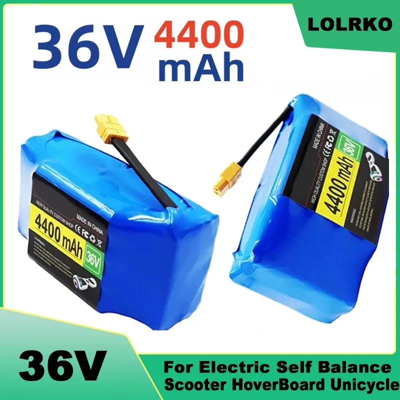 36V 7Ah 10s2p Lithium Rechargeable Battery,True for Electric Self-balancing Scooter HoverBoard Unicycle, Exceptional Battery