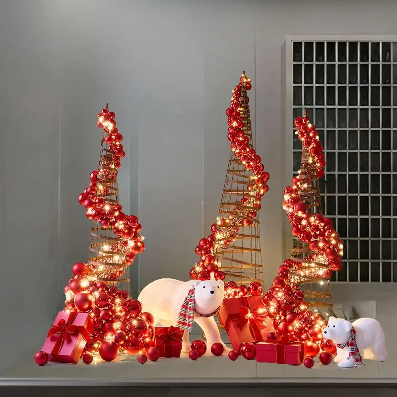 

Christmas floor decoration atmosphere ornament background wall shopping mall restaurant pendant