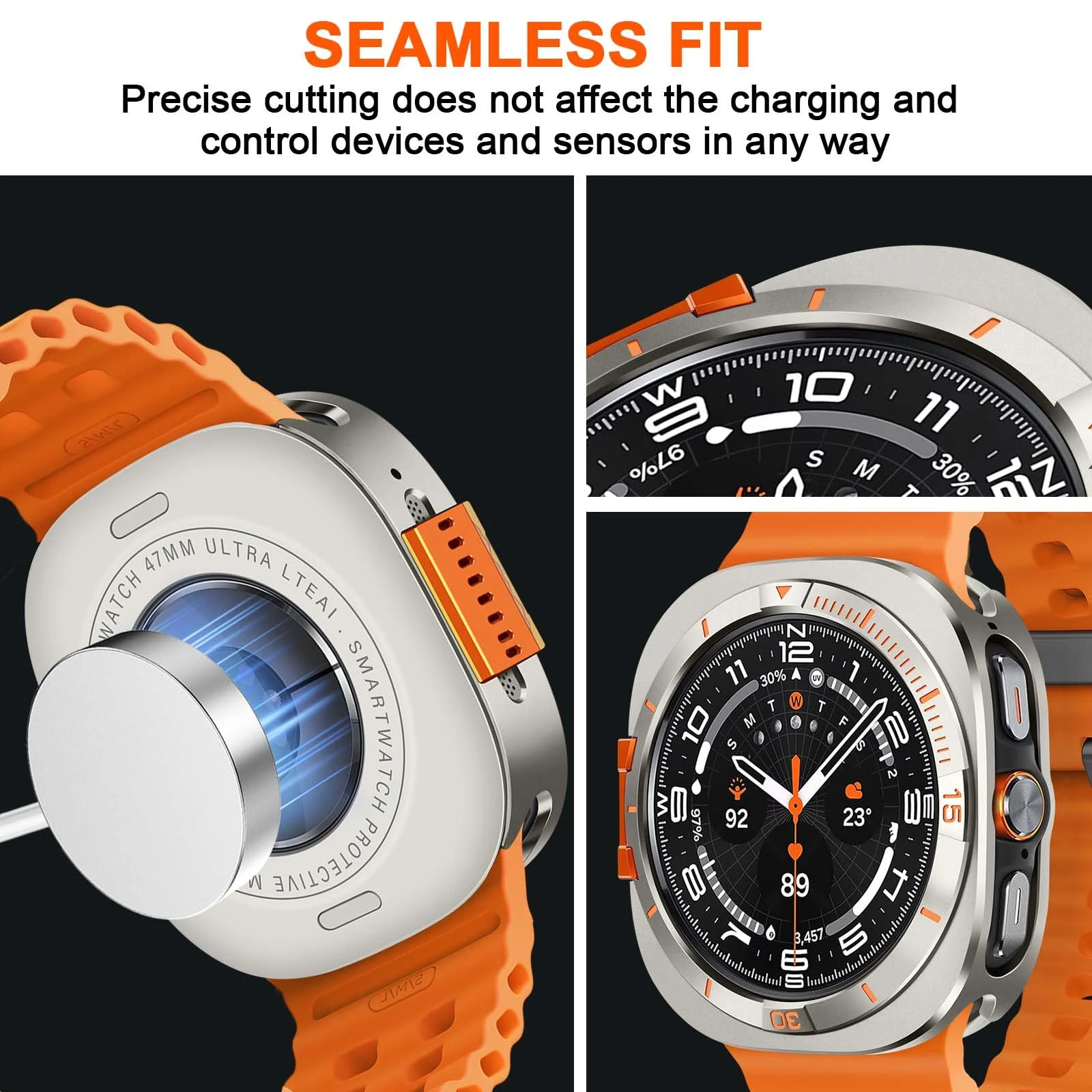 Metal Case for Samsung Galaxy Watch Ultra 2025/2024 47mm Anti-fall Hard Frame Protector Cover for Galaxy Watch Ultra Accessories image 4