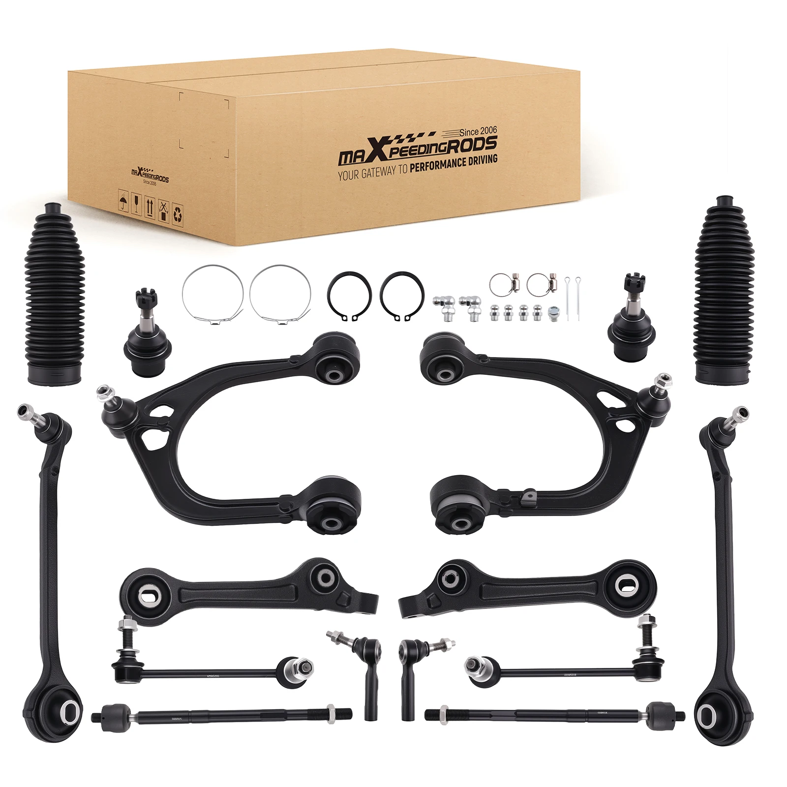 

16x Front Upper & Lower Control Arm for Dodge Challenger 2015 - 2019 V8 6.2L RWD