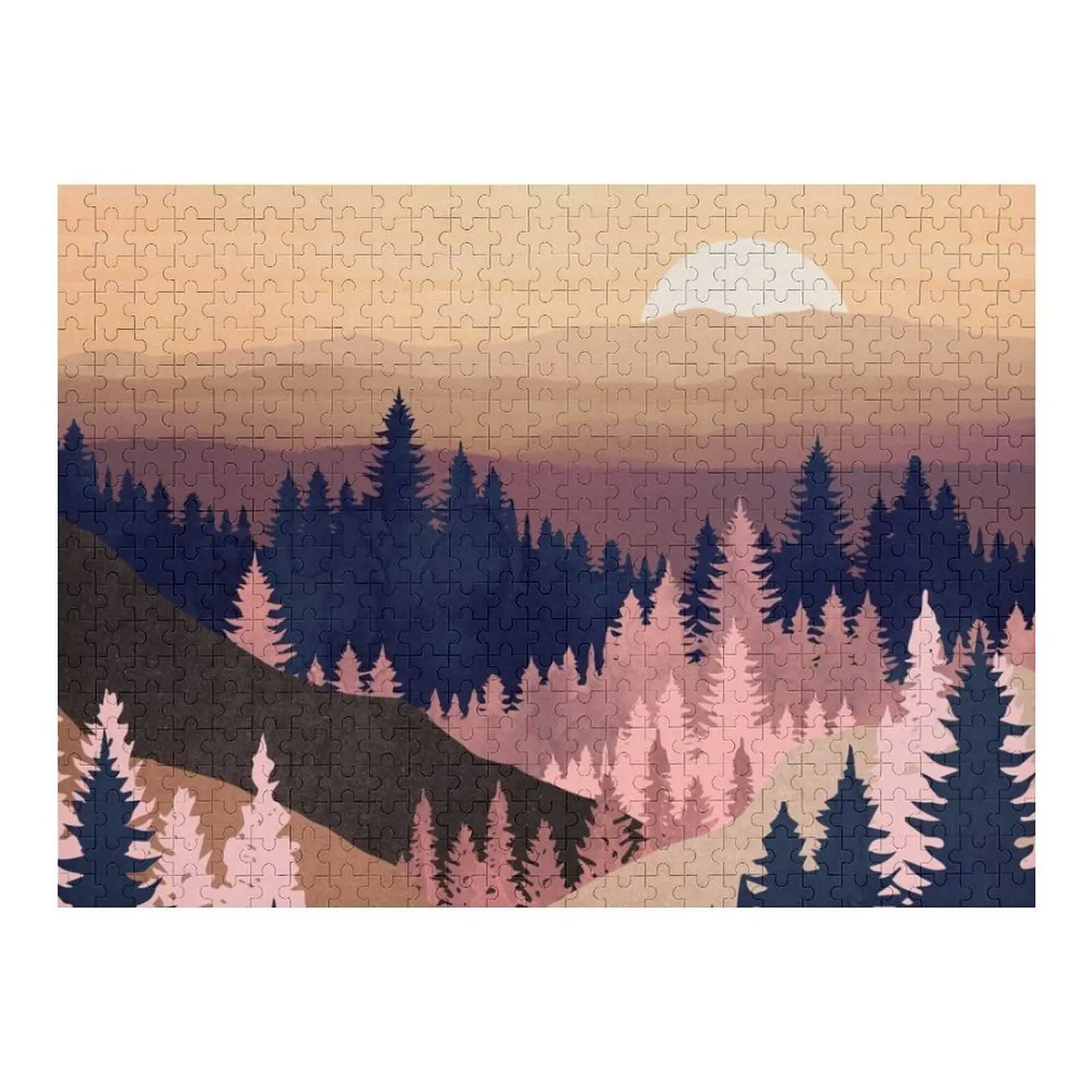 

Пазл Summer Dusk Jigsaw Custom Деревянное имя на заказ Персонализированный пазл на заказ